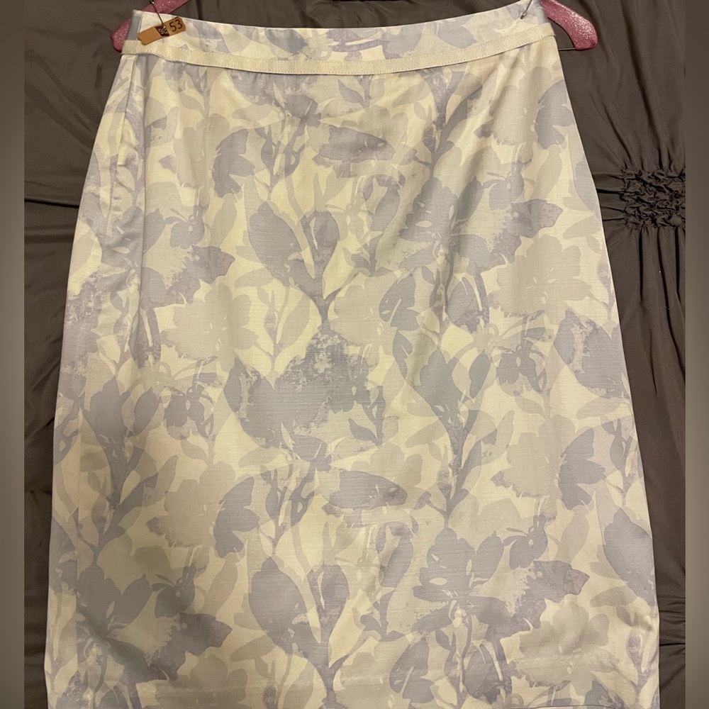 Banana Republic floral pencil skirt